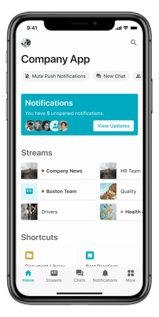 Beekeeper company app for frontline workers