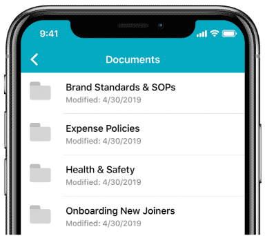 Mitarbeiter-App Dokumentenablage